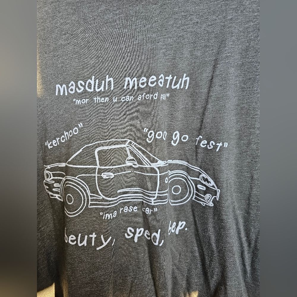 T-shirt men Gray size 3xl car speedup 051